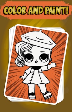 Coloring Pages for LOL Dolls游戲截圖2
