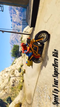 Superheroes Downhill Bike Race游戲截圖2