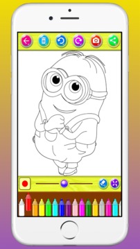 Coloring Books For Minions Character游戲截圖2
