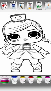 lol dolls surprise eggs and pets coloring book游戲截圖1