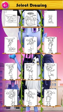 vampirina coloring ballerina vee game游戲截圖4