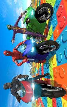 Super Heroes Downhill Stunts Racing游戲截圖4