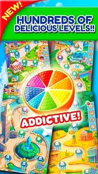 Juicy Fruits Jam Match 3: Fruits Matching Games游戲截圖1
