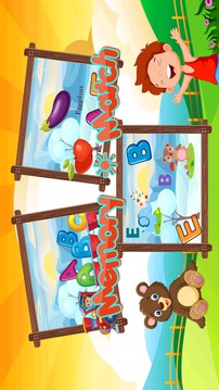 ABC English Memory Match Puzzle游戲截圖3