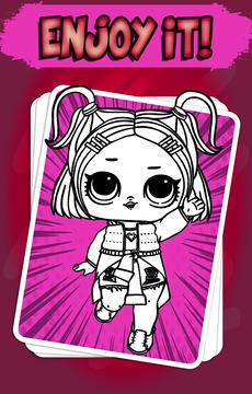 Coloring Pages for LOL Dolls游戲截圖3