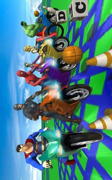 Super Heroes Downhill Stunts Racing游戲截圖3