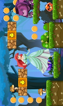 Adventures Princess Ariel Runner World游戲截圖1
