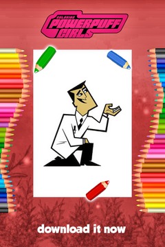 Power Girls Coloring Game游戲截圖2
