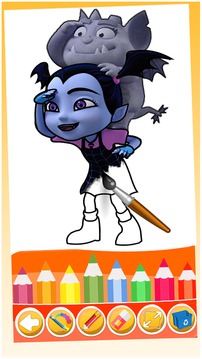 vampirina coloring ballerina vee game游戲截圖2