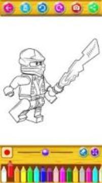 Coloring book for Lego of Ninjago游戲截圖5