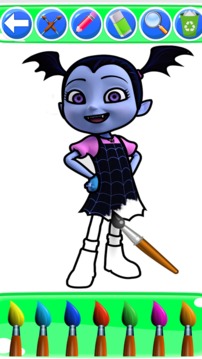 vampirina coloring ballerina vee game游戲截圖5