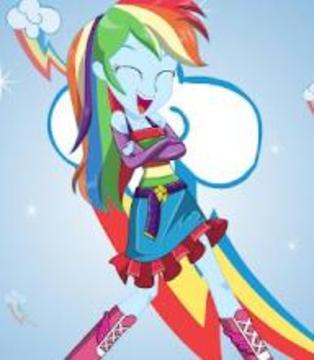 Fluttershy Rarity Rainbow Dash Dress up Games游戲截圖2