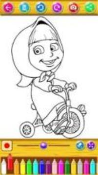 Coloring Pages for Masha and The Bear游戲截圖1