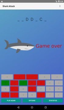 Shark Attack (Hangman)游戲截圖2