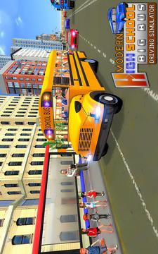 Modern High School Big Bus Driving Simulator游戲截圖3