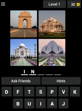 4 Pictures 1 word quiz 2018游戲截圖3