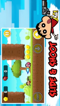 Shin Chan Shooter vs Monsters Adventures Games游戲截圖4