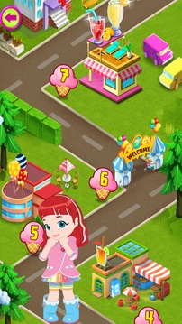 Ruby Ice Cream Rainbow Truck游戲截圖1