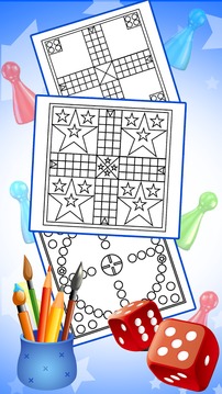 Coloring Book: Ludo Coloring Game游戲截圖2