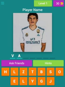 Real Madrid Player Quiz游戲截圖3