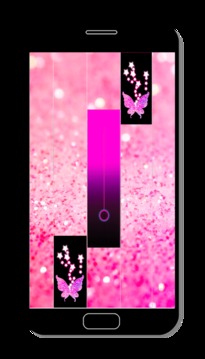Pink Glitter Piano Tiles Butterfly 2018游戲截圖1