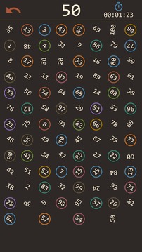 Find numbers: 1 to 100游戲截圖4