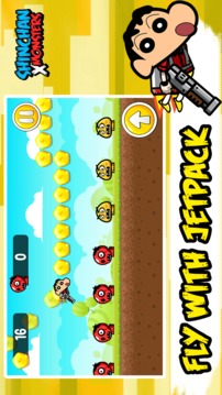 Shin Chan Shooter vs Monsters Adventures Games游戲截圖3