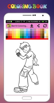 Ben 10 Ultimate Alien Coloring Book游戲截圖4