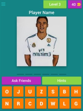 Real Madrid Player Quiz游戲截圖1