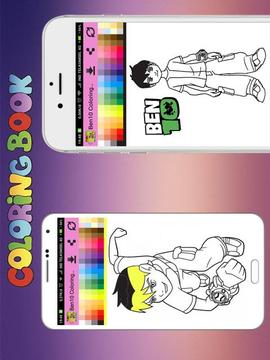 Ben 10 Ultimate Alien Coloring Book游戲截圖1