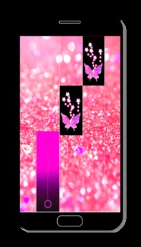 Pink Glitter Piano Tiles Butterfly 2018游戲截圖2