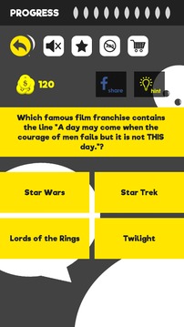 Who Said That? - Movie Quotes Quiz Game游戲截圖1