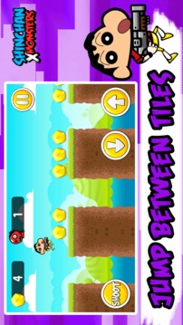 Shin Chan Shooter vs Monsters Adventures Games游戲截圖2