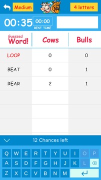 Cows & Bulls - Guess the Word游戲截圖3