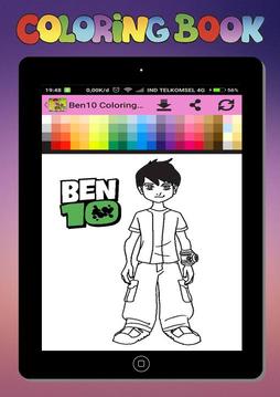 Ben 10 Ultimate Alien Coloring Book游戲截圖2