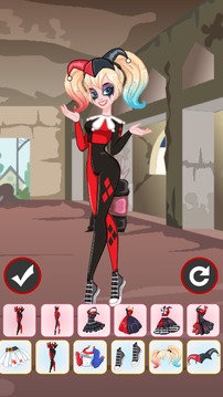 Game Harley Quinn Dress Up - girl games游戲截圖3