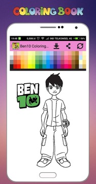 Ben 10 Ultimate Alien Coloring Book游戲截圖5