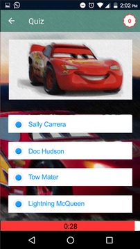 Guess Mcqueen Car Trivia Quiz游戲截圖3