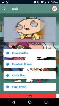 Guess Family Guy Trivia Quiz游戲截圖2