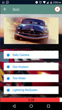 Guess Mcqueen Car Trivia Quiz游戲截圖1