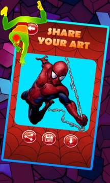 spider of man coloring super heroes fans游戲截圖1
