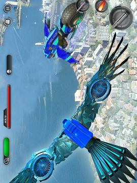 Police Flying Bike Eagle Robot Transforming Game游戲截圖2
