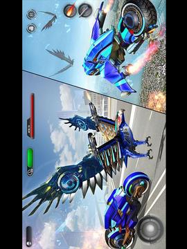 Police Flying Bike Eagle Robot Transforming Game游戲截圖1