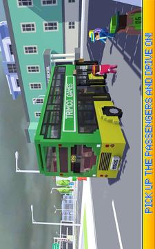塊狀城市客車司機SIM游戲截圖5