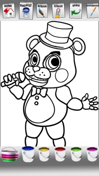 Five nights coloring book game游戲截圖4
