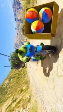 Superheroes Downhill Racing Bike游戲截圖2