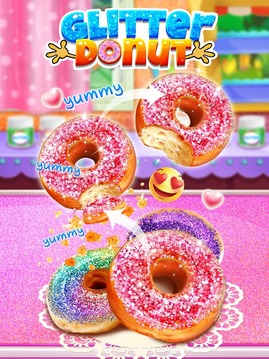 Glitter Donut - Trendy & Sparkly Food游戲截圖1