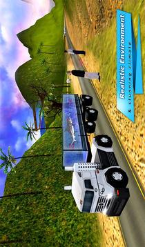 Transport Truck Shark Aquarium游戲截圖2