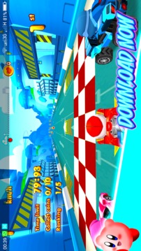 Racing Kirby Friends 3D游戲截圖4
