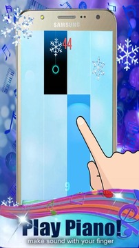Blue Piano Tiles 2018游戲截圖2